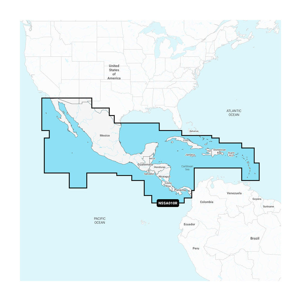 Garmin Navionics NSSA010R Central America Caribbean 010C145120